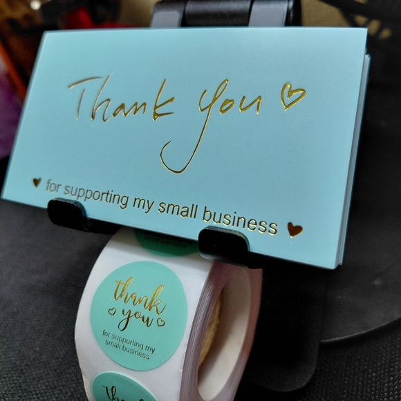 NWT - 550ct. 50 Thank You Cards 500 Thank You Stickers 3.5W x 2H - Picture 2 of 5